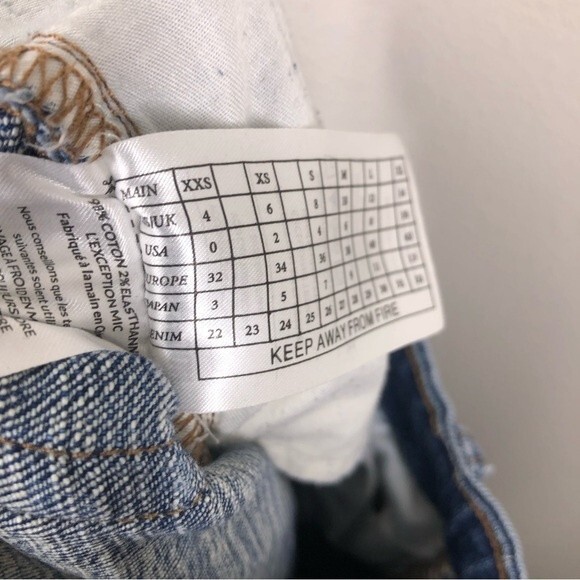 One Teaspoon High Waist Freebird II Jeans Distressed Knees Raw Hem 26 - Picture 10 of 10